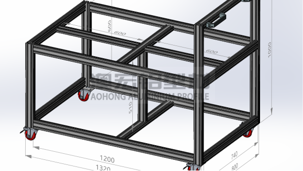 鋁型材機(jī)架效果圖