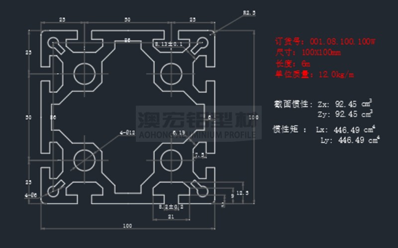 工業鋁型材100系列